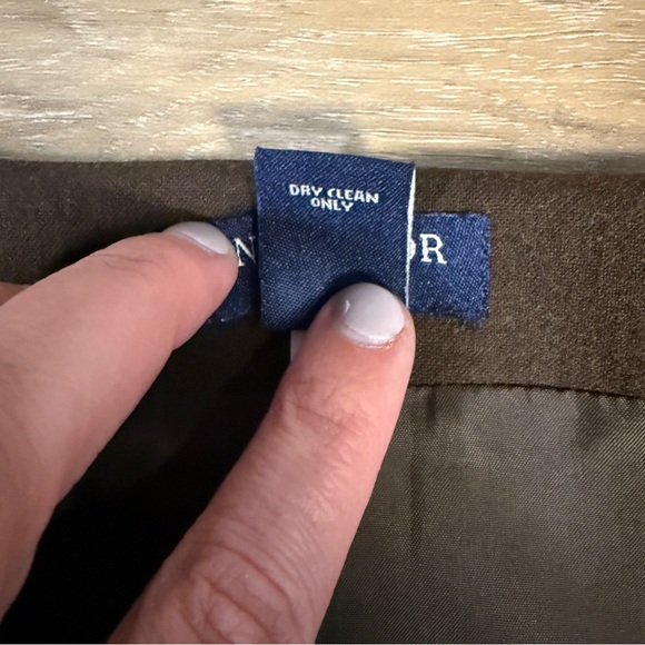 Ann Taylor Brown Embellished Midi Pencil Skirt, Size 8 (runs small) - Picture 8 of 9